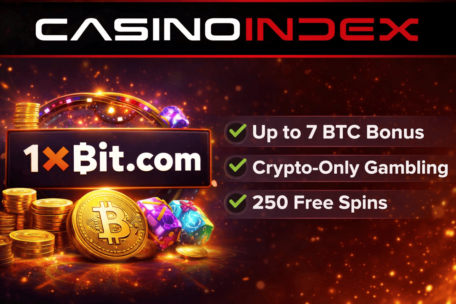 1xBit Casino welcome bonus 7 BTC crypto casino review