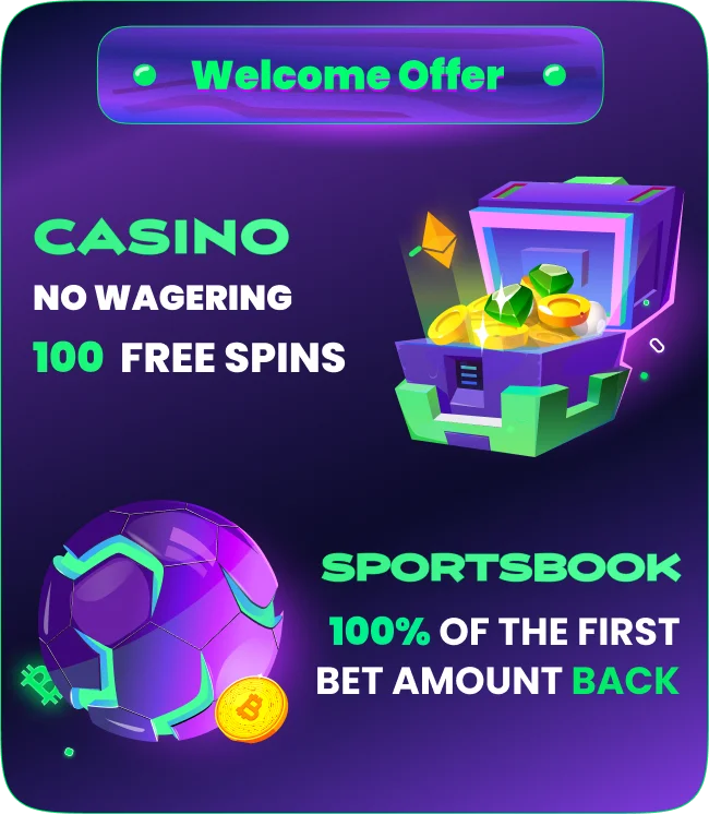 Jackbit casino welcome bonus – 100 free spins no wagering and sportsbook first bet refund