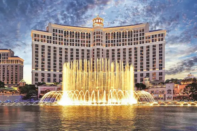 Bellagio Las Vegas casino resort located on the Las Vegas Strip