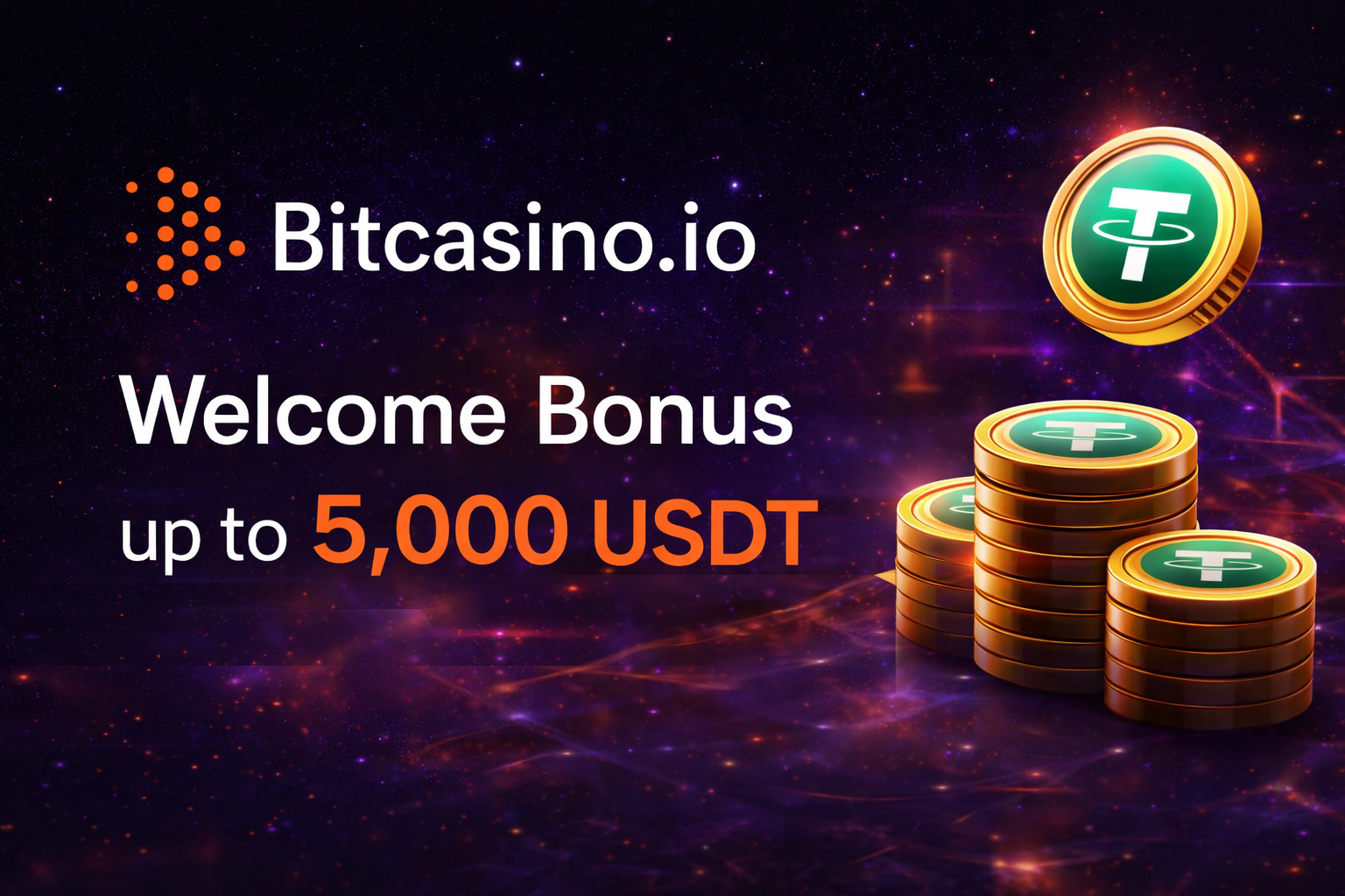 Bitcasino.io welcome bonus up to 5000 USDT