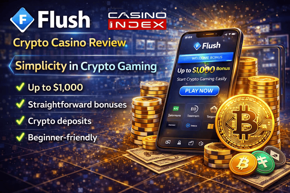 Flush crypto casino review beginner friendly crypto gambling site