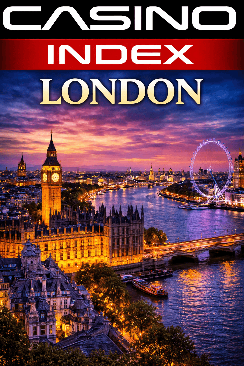 London skyline Thames River city view