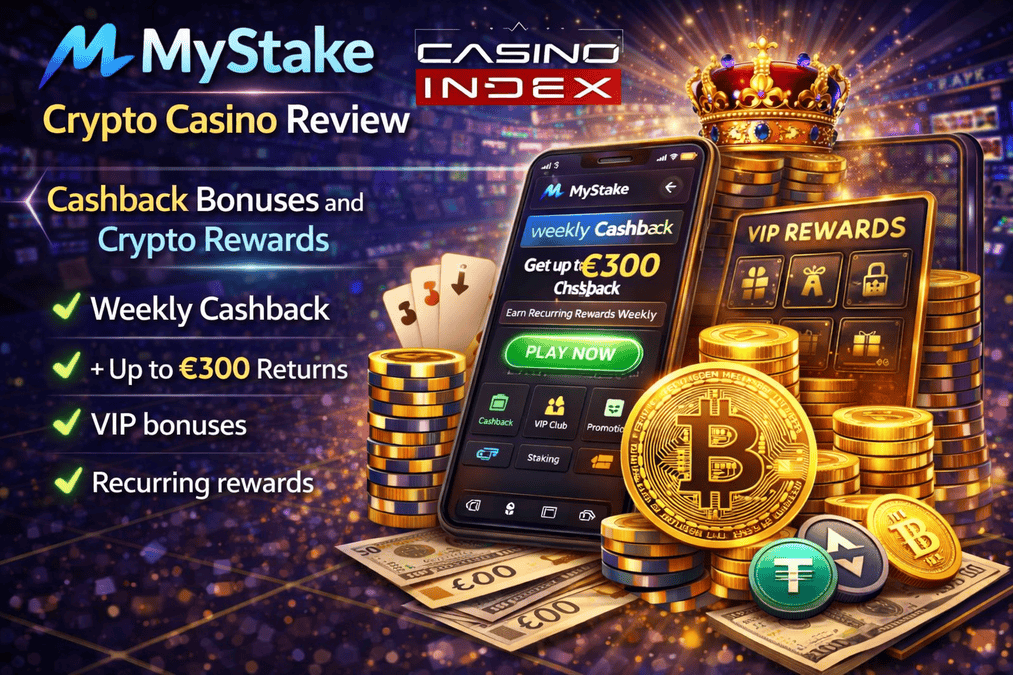 MyStake casino review crypto gambling platform with weekly cashback rewards