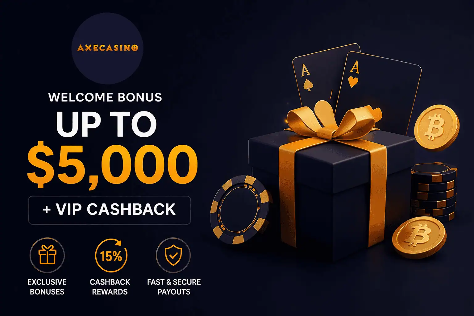 Axe Casino logo online gambling platform
