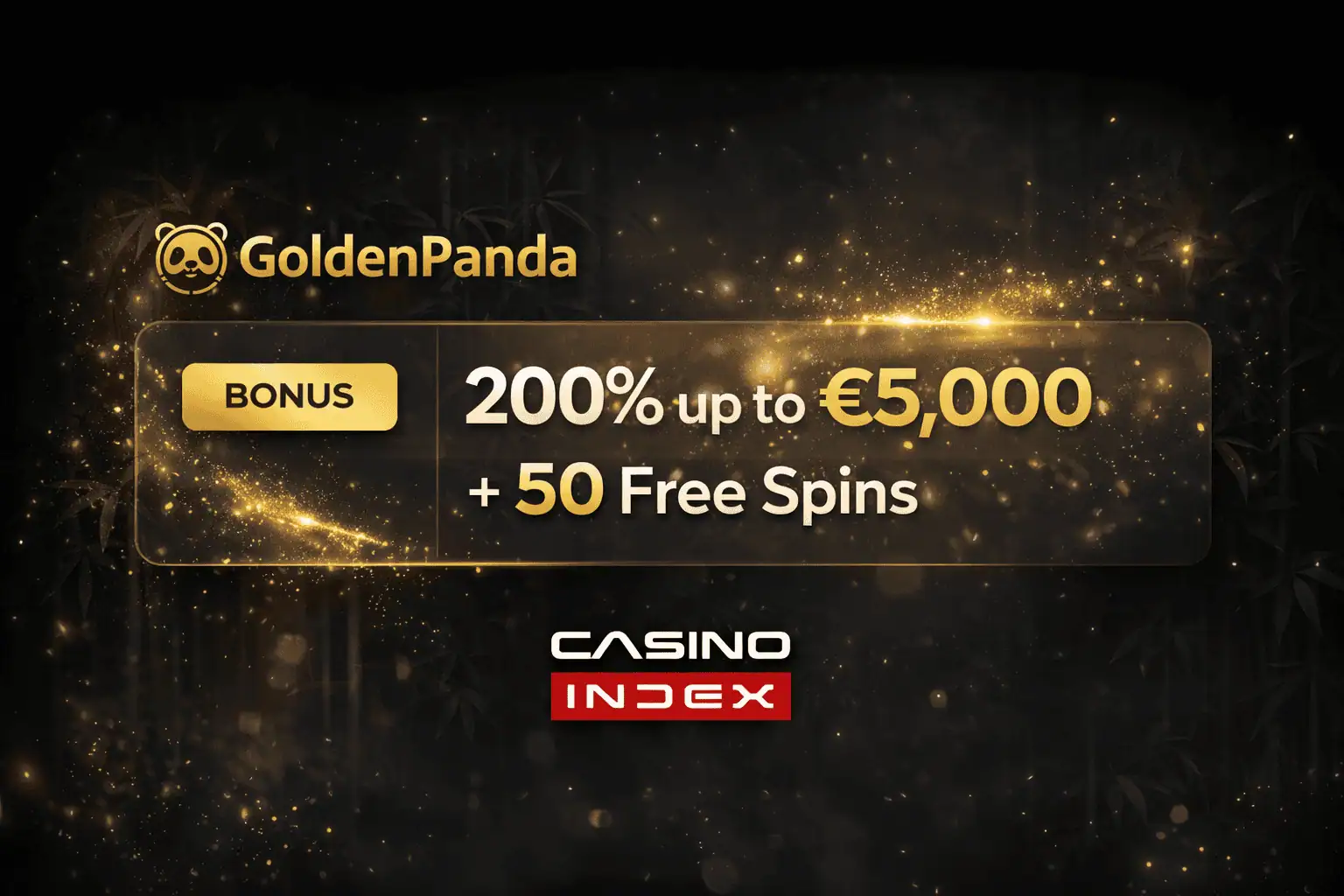GoldenPanda Casino review 200 percent bonus up to 5000 euro and 50 free spins welcome offer