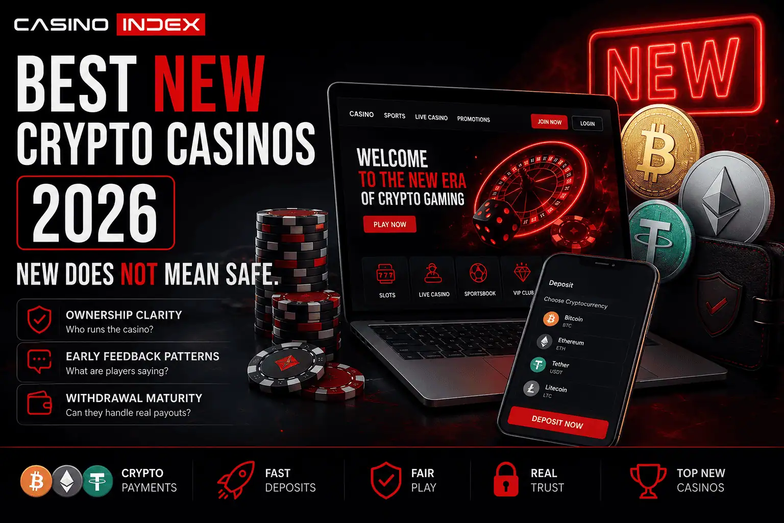 Best New Crypto Casinos 2026: New Does Not Mean Safe