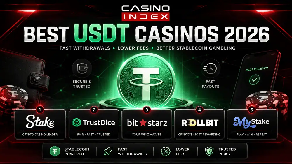 Best USDT Casinos 2026 for Fast Withdrawals, Lower Fees and Better Stablecoin Gambling