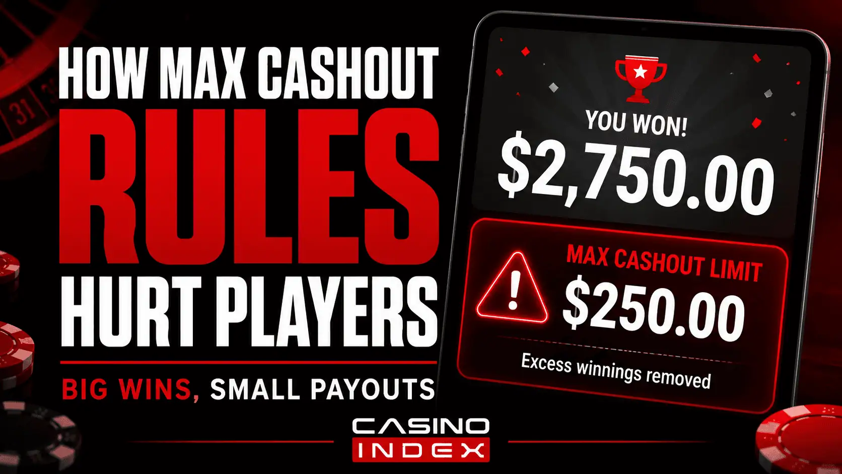 How Max Cashout Rules Really Hurt Players