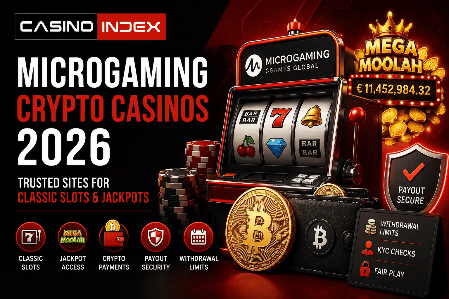 Microgaming Crypto Casinos 2026: Trusted Sites for Classic Slots and Jackpots
