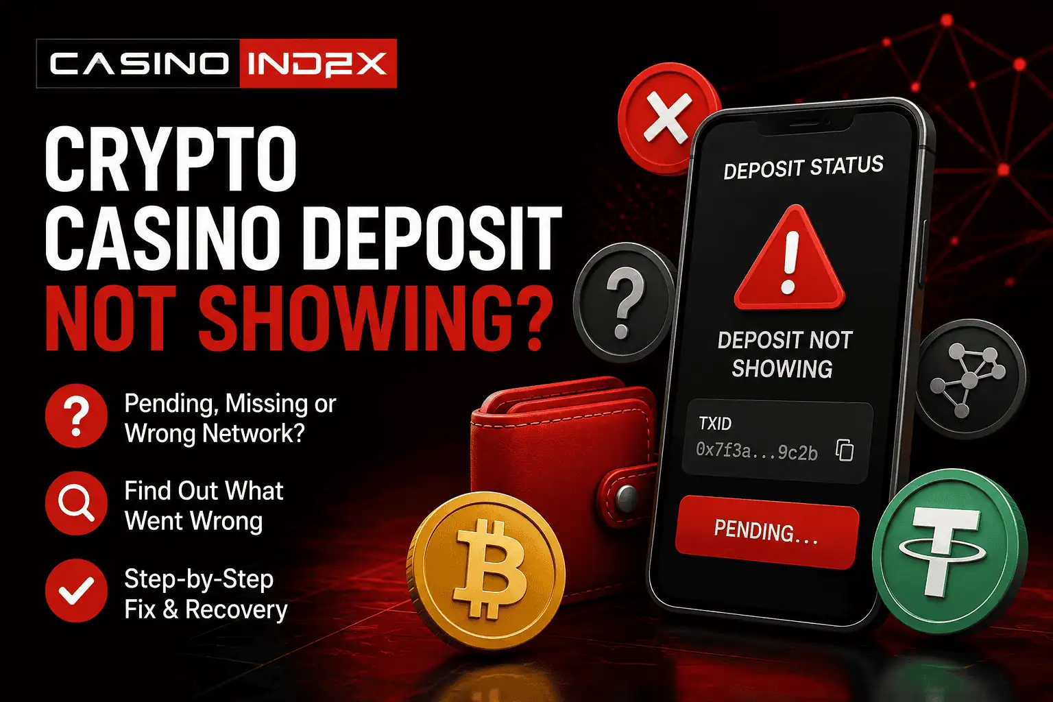Crypto Casino Deposit Not Showing? Pending, Missing and Wrong-Network Deposits