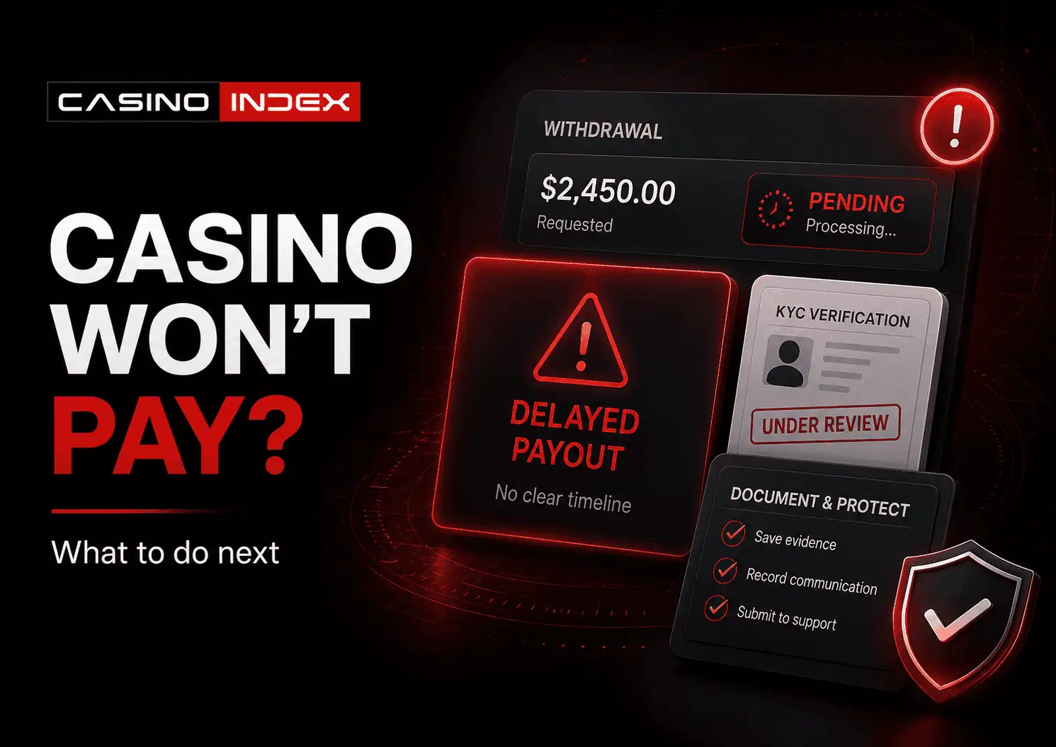 Online Casino Won’t Pay Out? What to Do When Winnings Are Withheld