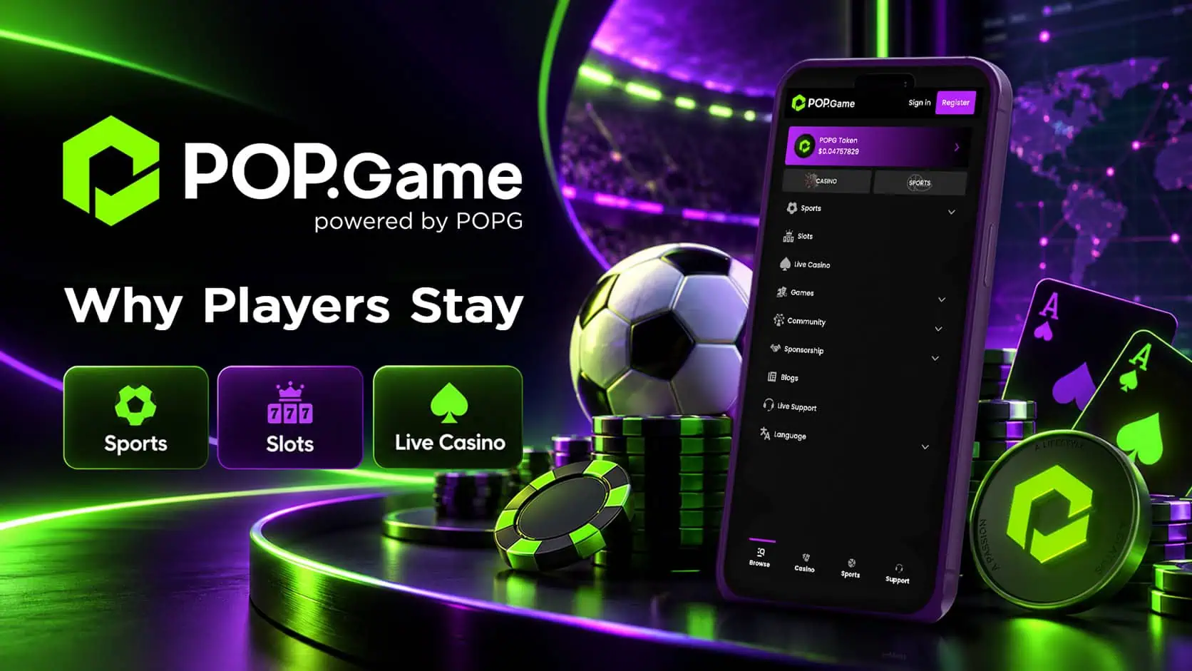 POP.Game: Bringing Entertainment, Reliability and Community Together